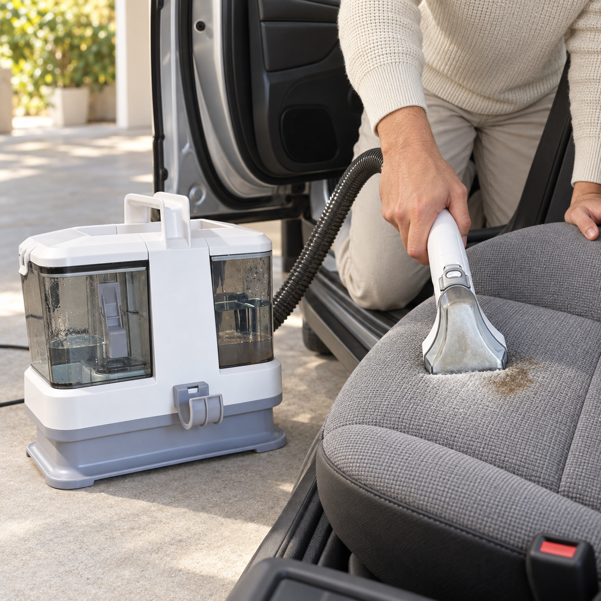 Vareclean™ Nasssauger Compact – Leichter Polsterreiniger für Auto, Sofa & Teppich 11