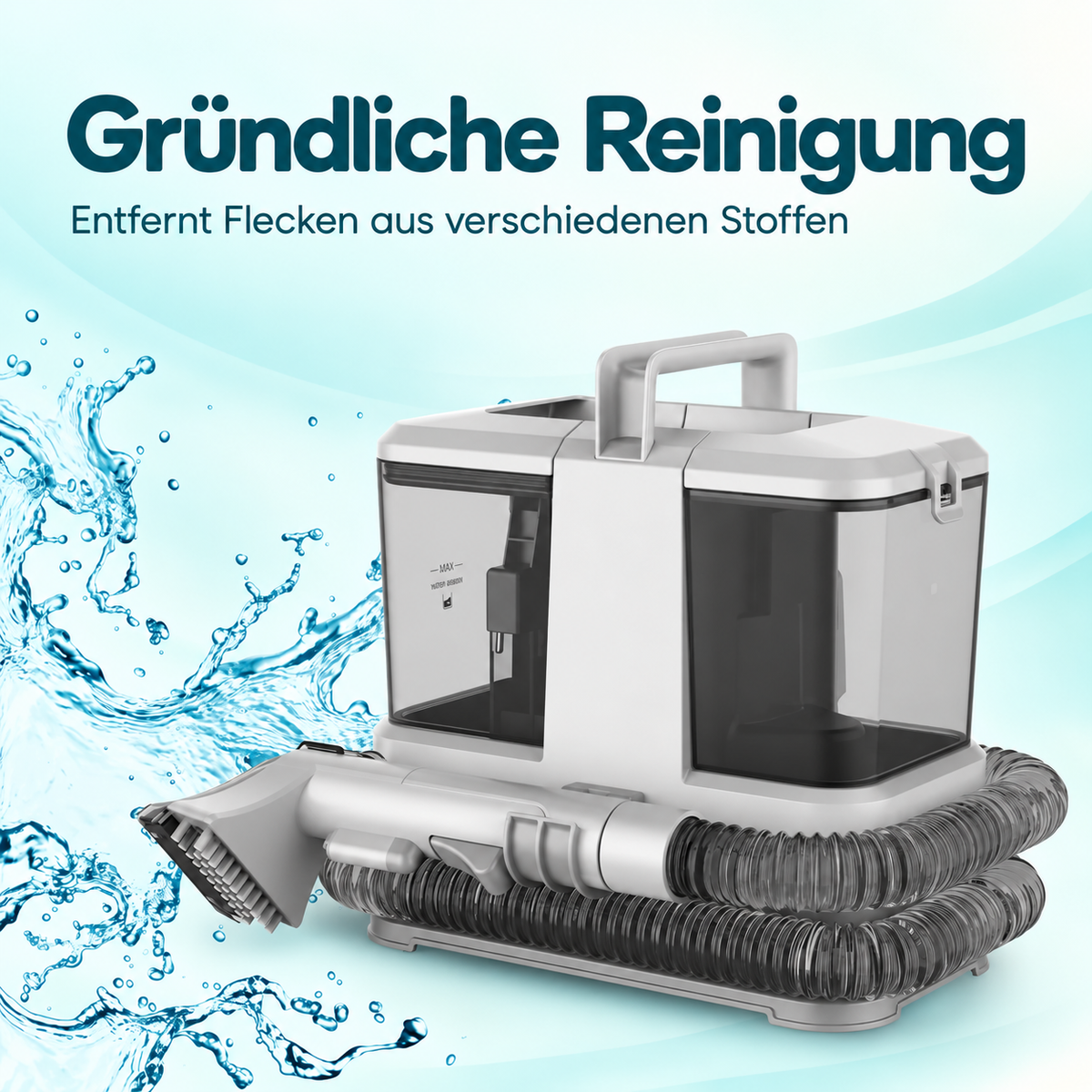 Vareclean™ Nasssauger Compact – Leichter Polsterreiniger für Auto, Sofa & Teppich 2