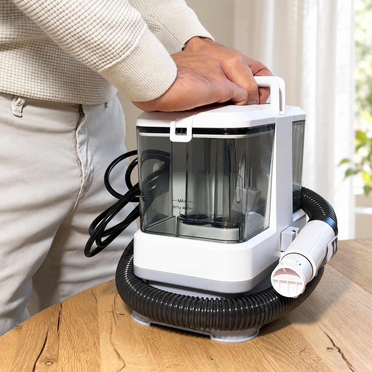 Vareclean™ Nasssauger Compact – Leichter Polsterreiniger für Auto, Sofa & Teppich 8
