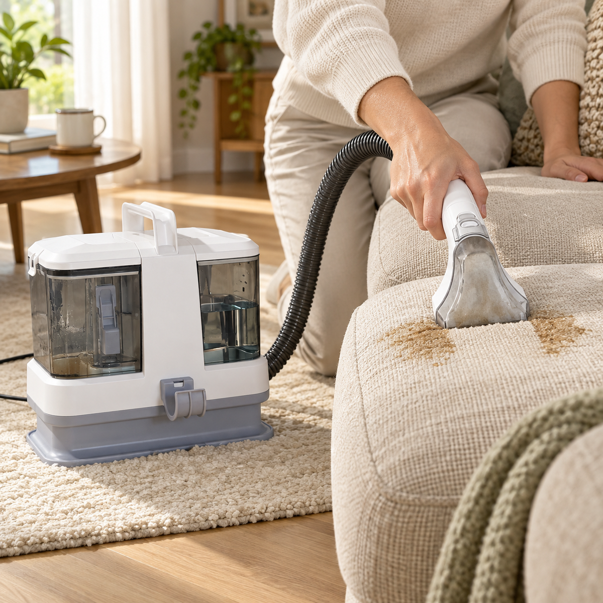Vareclean™ Nasssauger Compact – Leichter Polsterreiniger für Auto, Sofa & Teppich 9