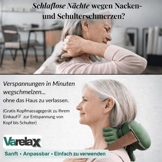 Varelax™ Massagegerät für Nacken & Schultern – geeignet bei Nackenschmerzen - Varelax™
