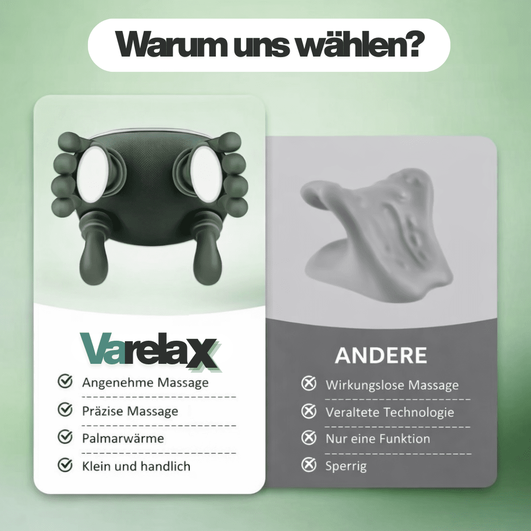 Varelax™ Massagegerät für Nacken & Schultern – geeignet bei Nackenschmerzen